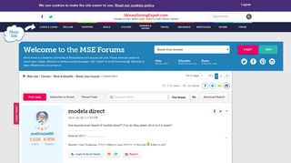 models direct - MoneySavingExpert.com Forums