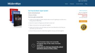 Get Your Ex Back: Super System - The Modern Man