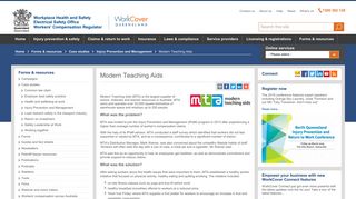 Modern Teaching Aids - worksafe.qld.gov.au