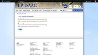 User account | LP DAAC :: NASA Land Data Products and Services