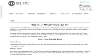 Modo Glasses At Insight Complete Eye Care | Designer Glasses in ...