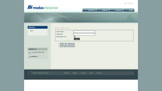 modus interactive - login