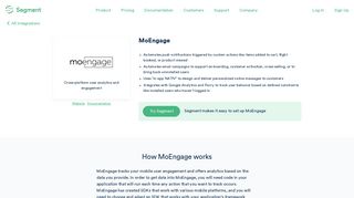 MoEngage Analytics Integration · Segment