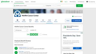 Moffitt Cancer Center Employee Benefits and Perks | Glassdoor.ie