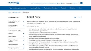 Patient Portal | Moffitt Cancer Center