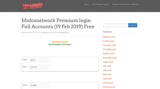 Mofosnetwork Premium login Full Accounts - xpassgf