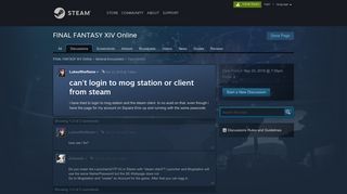 can't login to mog station or client from steam :: FINAL FANTASY XIV ...