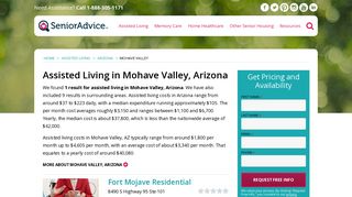 10 Assisted Living Facilities in Mohave Valley, AZ | SeniorAdvice.com