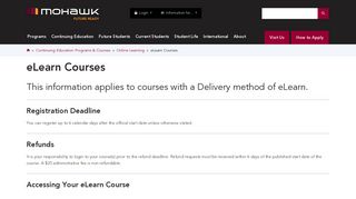 eLearn Courses | Mohawk College