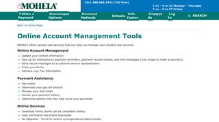 Online Account Management Tools - mohela