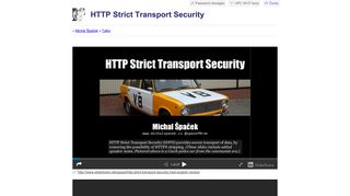Talk HTTP Strict Transport Security (OWASP CZ local chapter meeting ...