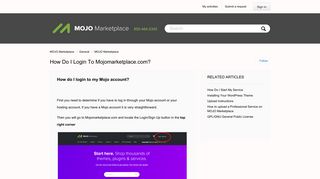 How Do I Login to Mojomarketplace.com? – MOJO Marketplace