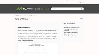 What is WP Live? – MOJO Marketplace