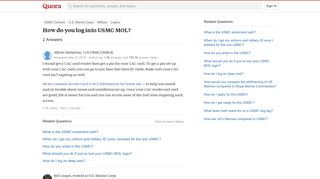 How to log into USMC MOL - Quora