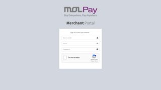 MOLPay Admin Portal Version 2.0 : LOGIN