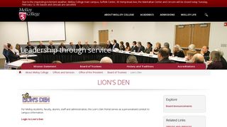 Molloy College: Lion's Den