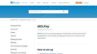 MOLPay – Ecwid Help Center - Ecwid support