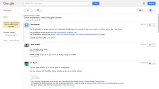 Gmail redirects to moma Google intranet - Google Groups