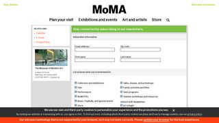 Newsletters | MoMA