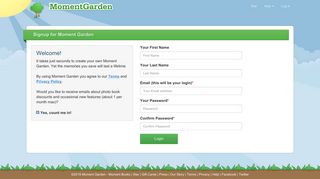 Moment Garden - Register