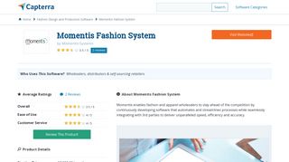 Momentis Fashion System Reviews and Pricing - 2019 - Capterra