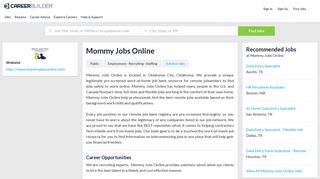 Work at Mommy Jobs Online | CareerBuilder