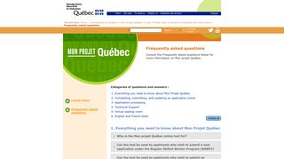 Immigration, Diversité et Inclusion Québec - Frequently asked questions
