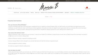 FAQ - Mona B