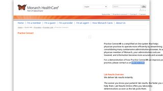 Practice Connect - Monarch HealthCare