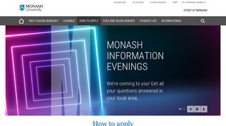 How to apply – study at Monash University