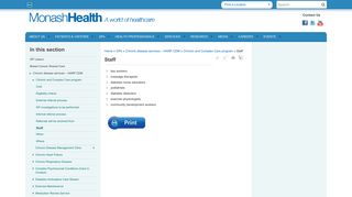 Staff - Monash Health