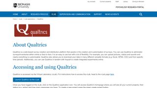 Qualtrics - Psychology Research Portal - Monash University