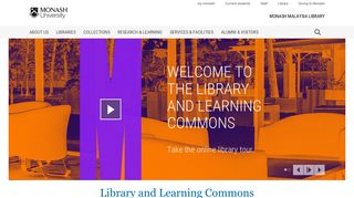 Malaysia - Library and Learning Commons, Monash University Malaysia