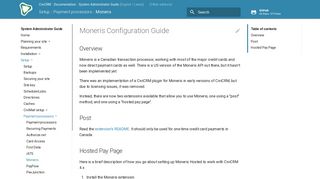Moneris - System Administrator Guide - CiviCRM documentation