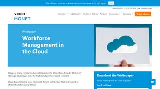 What is Cloud-based Workforce Management | Monet Software
