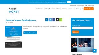 Customer Success: Catalina Express | Monet Software