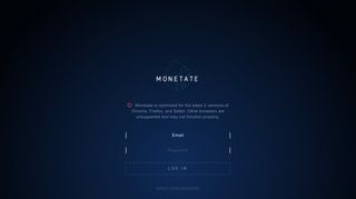 Monetize - Login - monetate.net