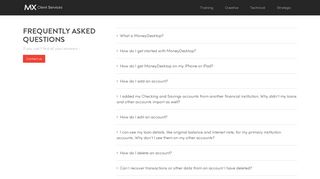 Frequently Asked Questions - MX Client Services