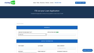 Online Loan Application | Moneykey