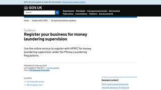 Register your business for money laundering supervision - GOV.UK