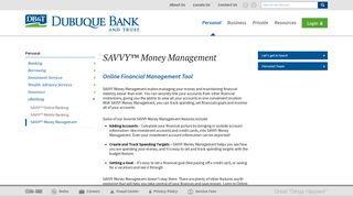 SAVVY Money Management - Dubuque Bank & Trust