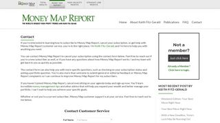 Contact Customer Service | Cancellations ... - Money Map Report