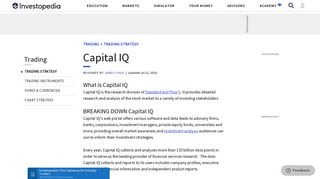 Capital IQ - Investopedia