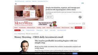 Money Morning - FREE daily investment email - MoneyWeek