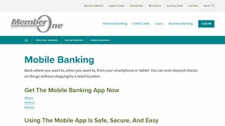 Member One Federal Credit Union | Mobile Banking