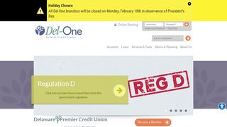 Del-One Federal Credit Union | Newark, DE - Wilmington, DE - Dover ...