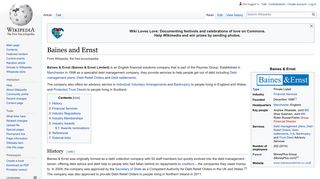 Baines and Ernst - Wikipedia
