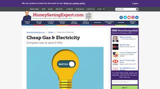 Best Energy Deals: switch supplier & save £100s – MoneySavingExpert