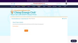 Cheap Energy Club: Forgotten password? - Money Saving Expert