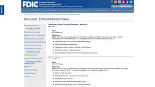 FDIC: Money Smart - A Financial Education Program